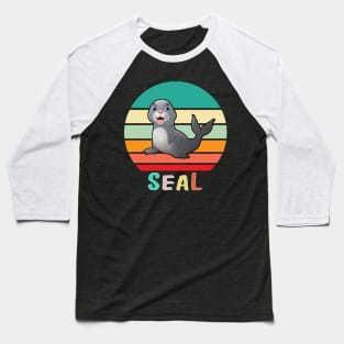 Vintage Retro Seal Baseball T-Shirt